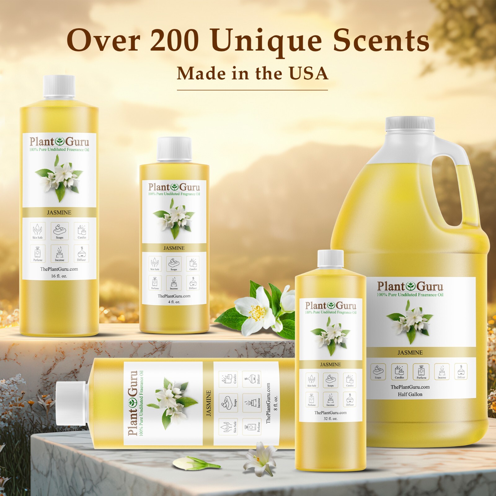 Jasmine Fragrance Oil For Candle, Soap Making, Diffuser and Burners