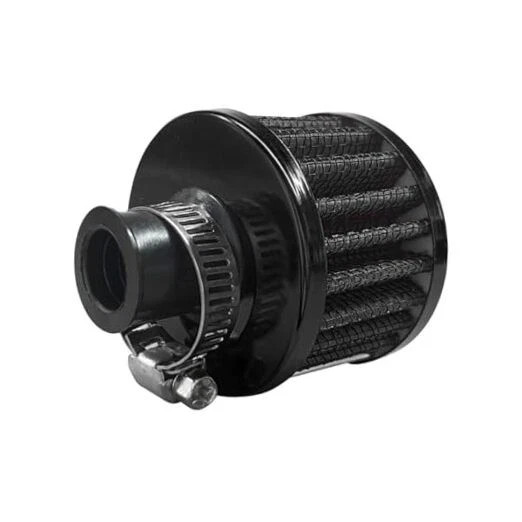 Car Breather Filter, 0.47″/12mm Cold Air Intake Filter Cleaner, Crankcase Black