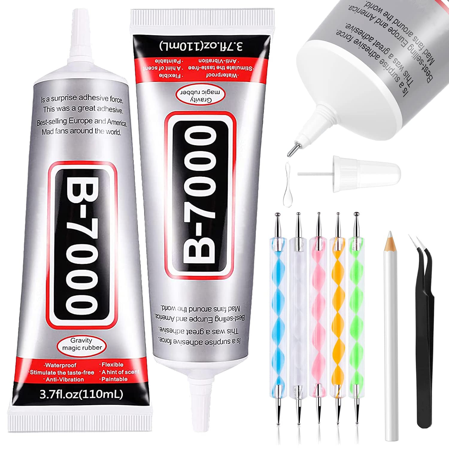 B7000 Jewelry Glue 50ml Clear Adhesive Rhinestone Fabric Phone Repair