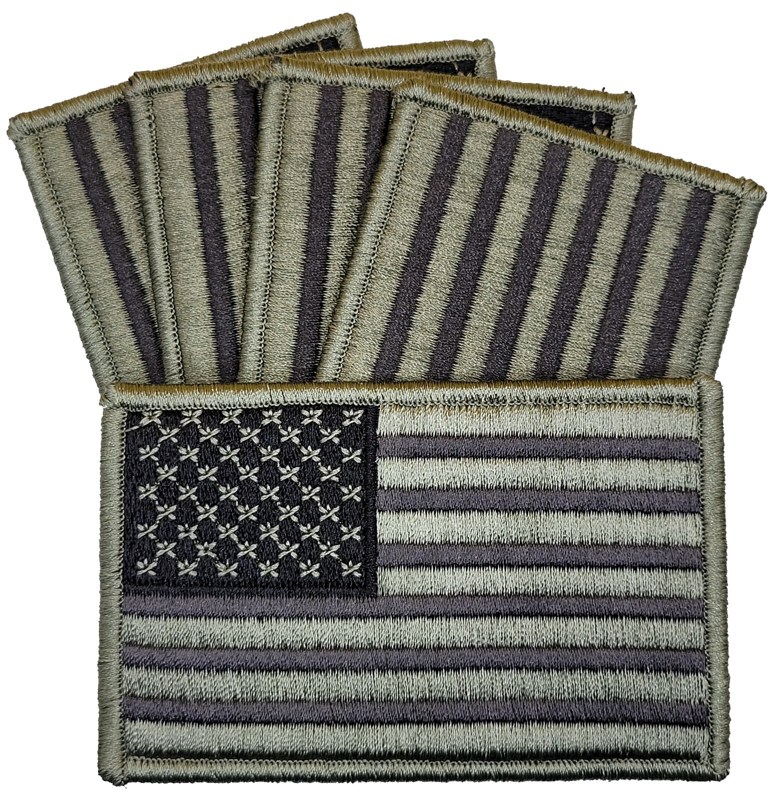 American Flag ACU Dark Tactical Embroidered Patch Fastener 5PCS 3.5″ x 2.5″