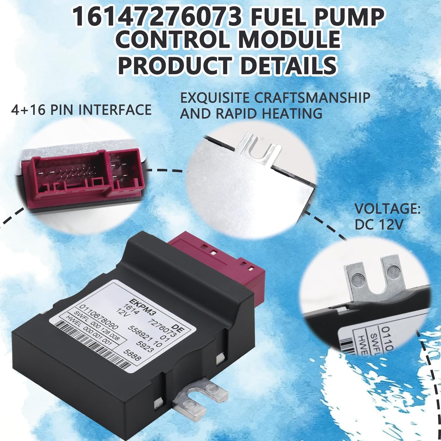 16147276073 Fuel Pump Control Module Unit Oil Control Computer Module fit for BM