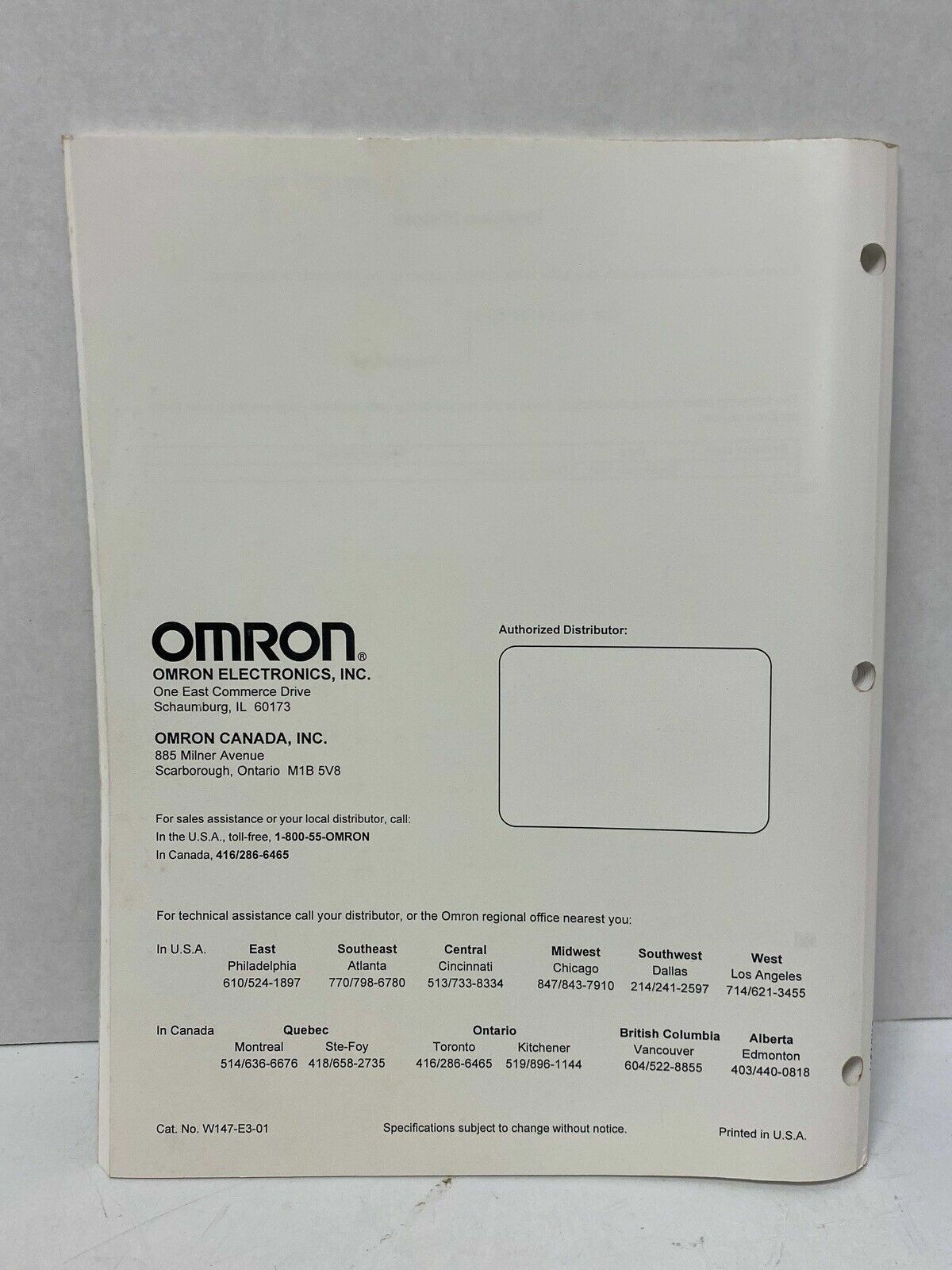 OMRON SYSMAC INSTALLATION GUIDE BOOK – C20K / C28K / C40K / C60K