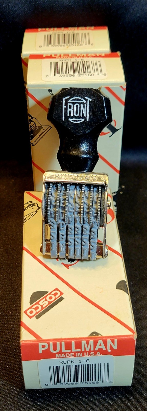 Vintage Cosco Pullman Heavy Duty 6 Diget Rubber Stamp New Old Stock!