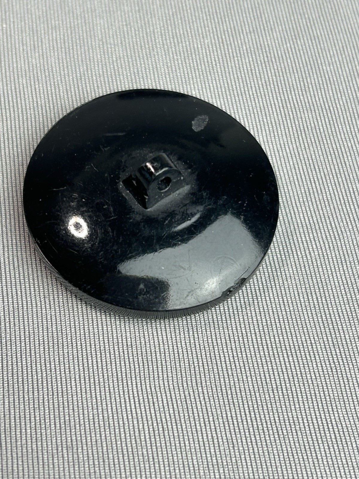 Black Textured BIG Chunky Plastic Coat Buttons Set Of 3