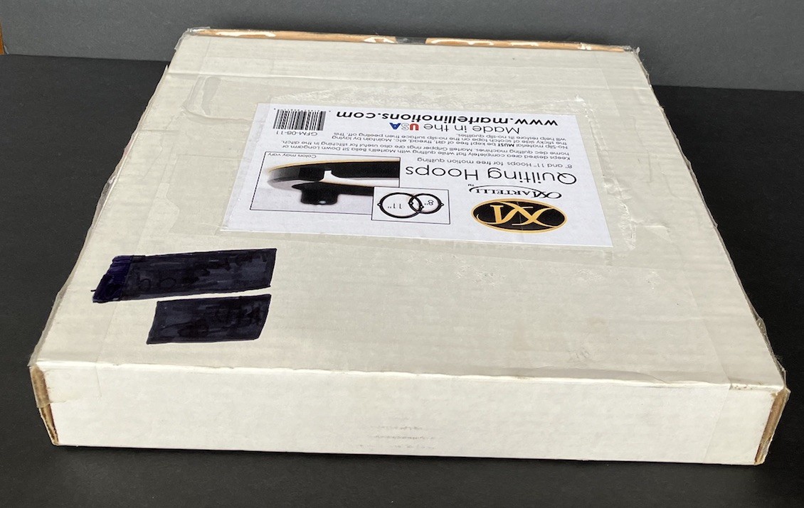 Martelli Free Motion Quilting Gripper Hoops 8” & 11” Gripper Rings Made in USA