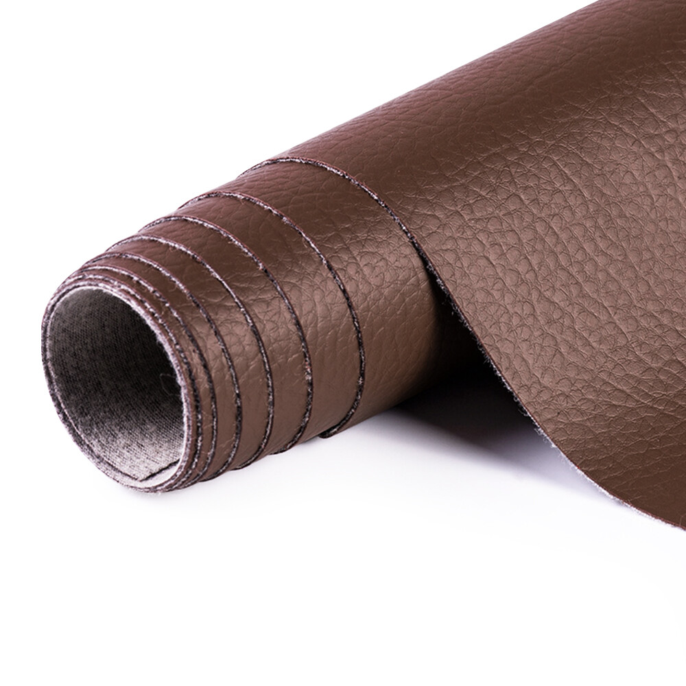 54” Wide Brown Marine Vinyl Fabric Faux Leather Upholstery Crafts By the Yard