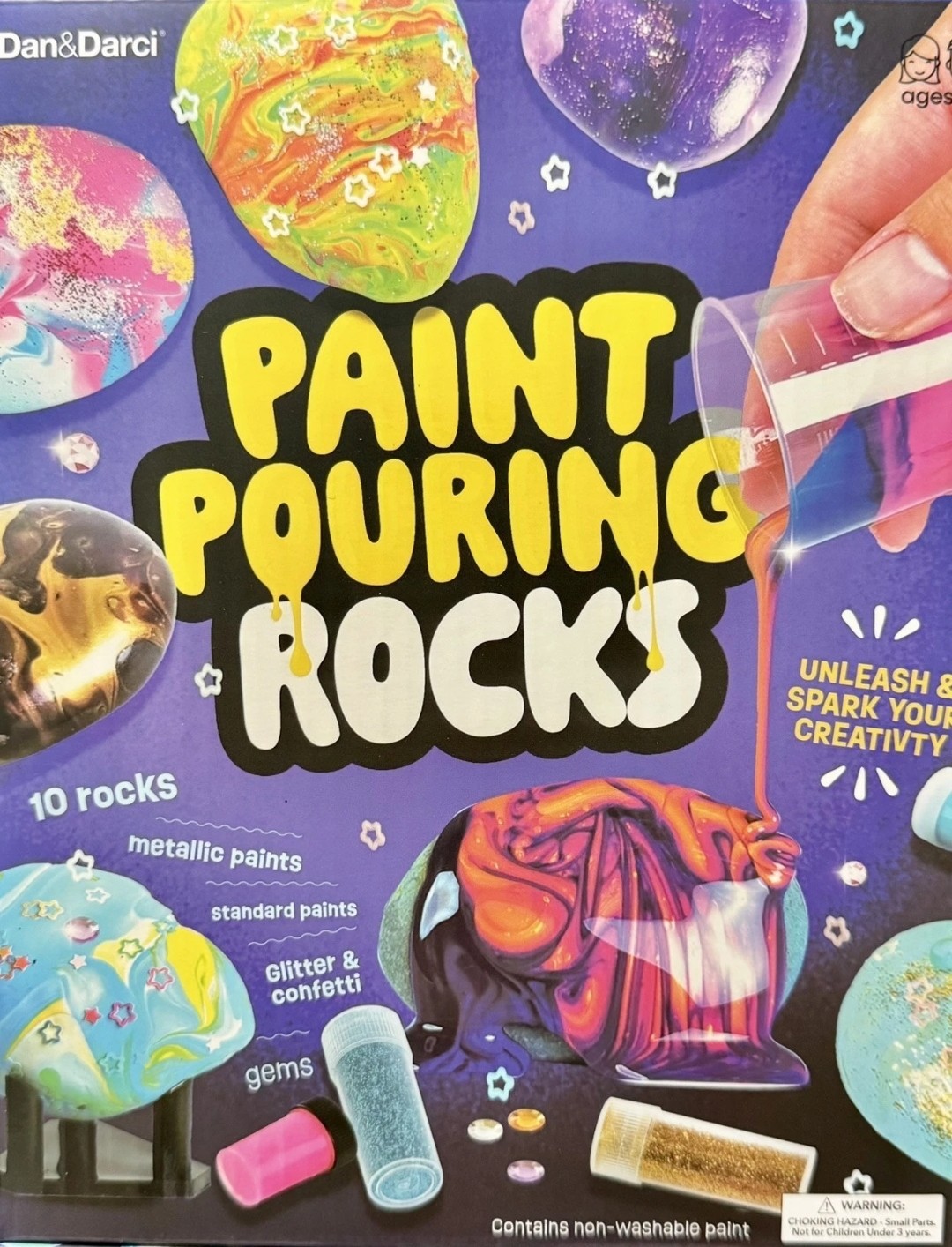 Dan and Darci Paint Pouring Rocks Set (New Unopened) Ages 6+ Years