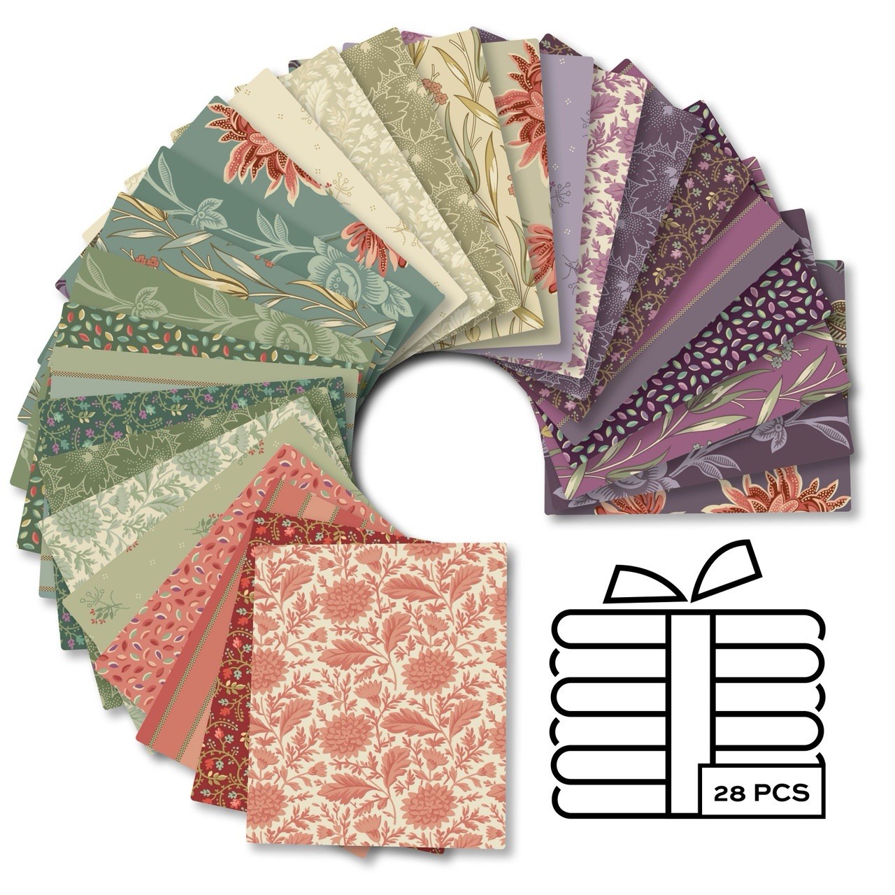 Autumn Bouquet By Renee Nanneman For Andover 28 PCFat Quarter Bundle