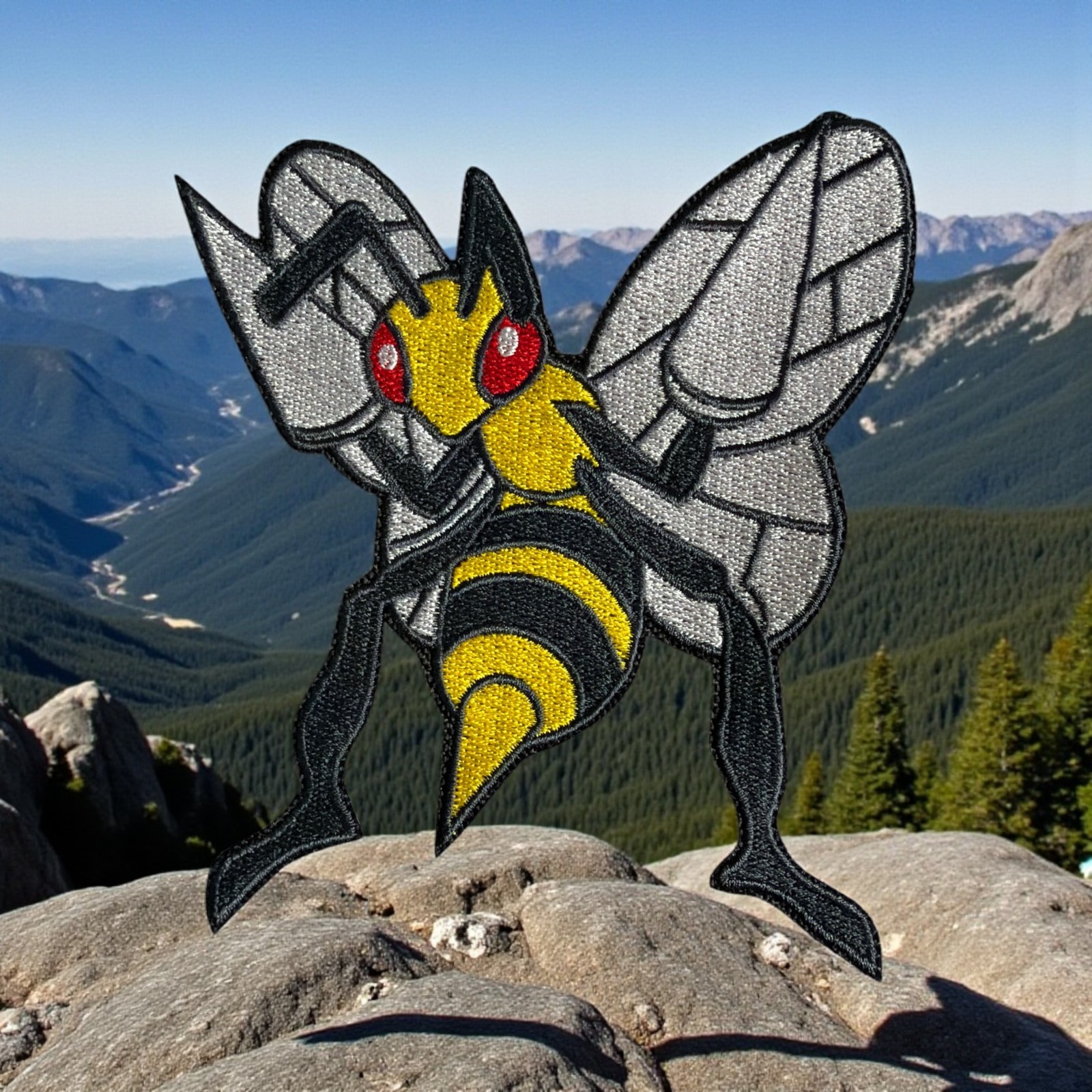 Bee Drill Pokemon Embroidery Patch Multi Sizes 4″ – 6″