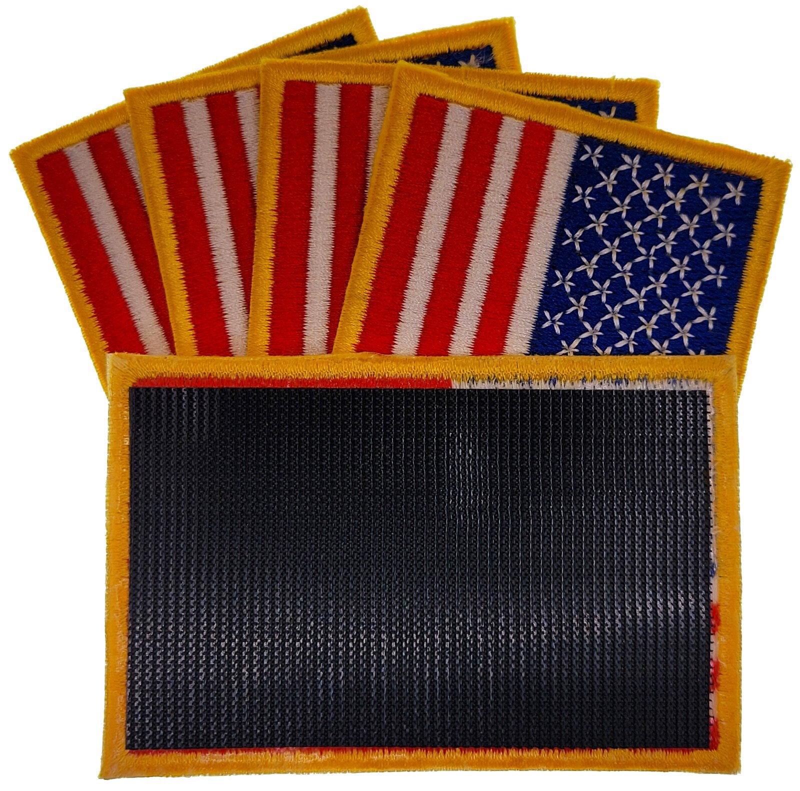 American Flag Embroidered Patch DEURA Brand Fasten 5 PCS 3.5″ x 2.5″
