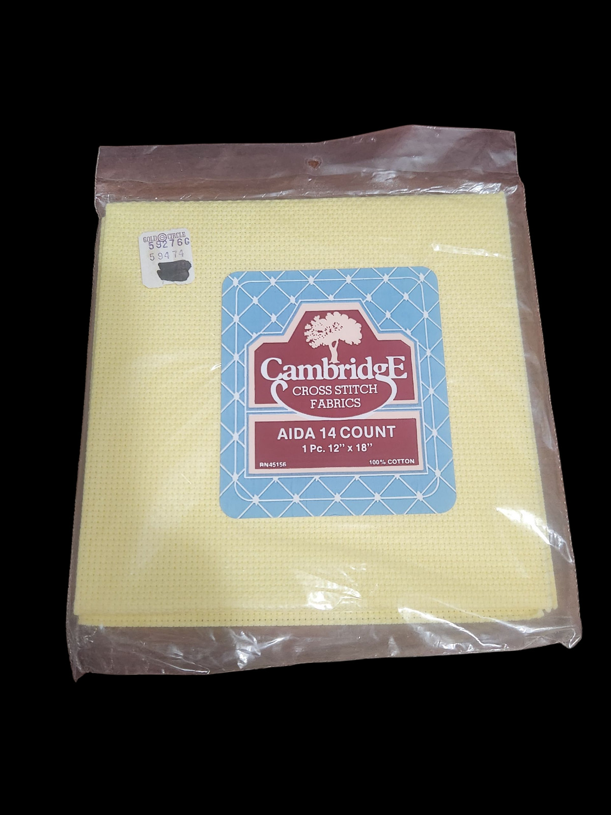 Cross Stitch 14 Count Aida Cotton Cloth Assorted Makers & Colors 12×18″ NIP