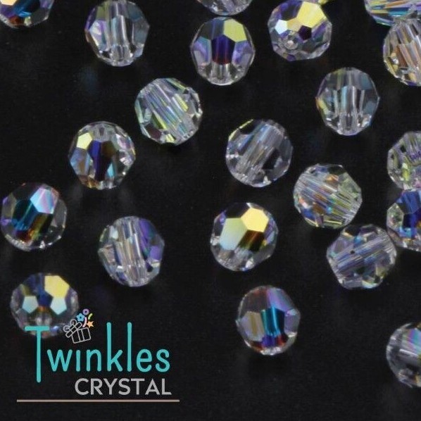 #5000 – 4mm Swarovski Crystal Beads Round Beads Classic Bead – 001AB