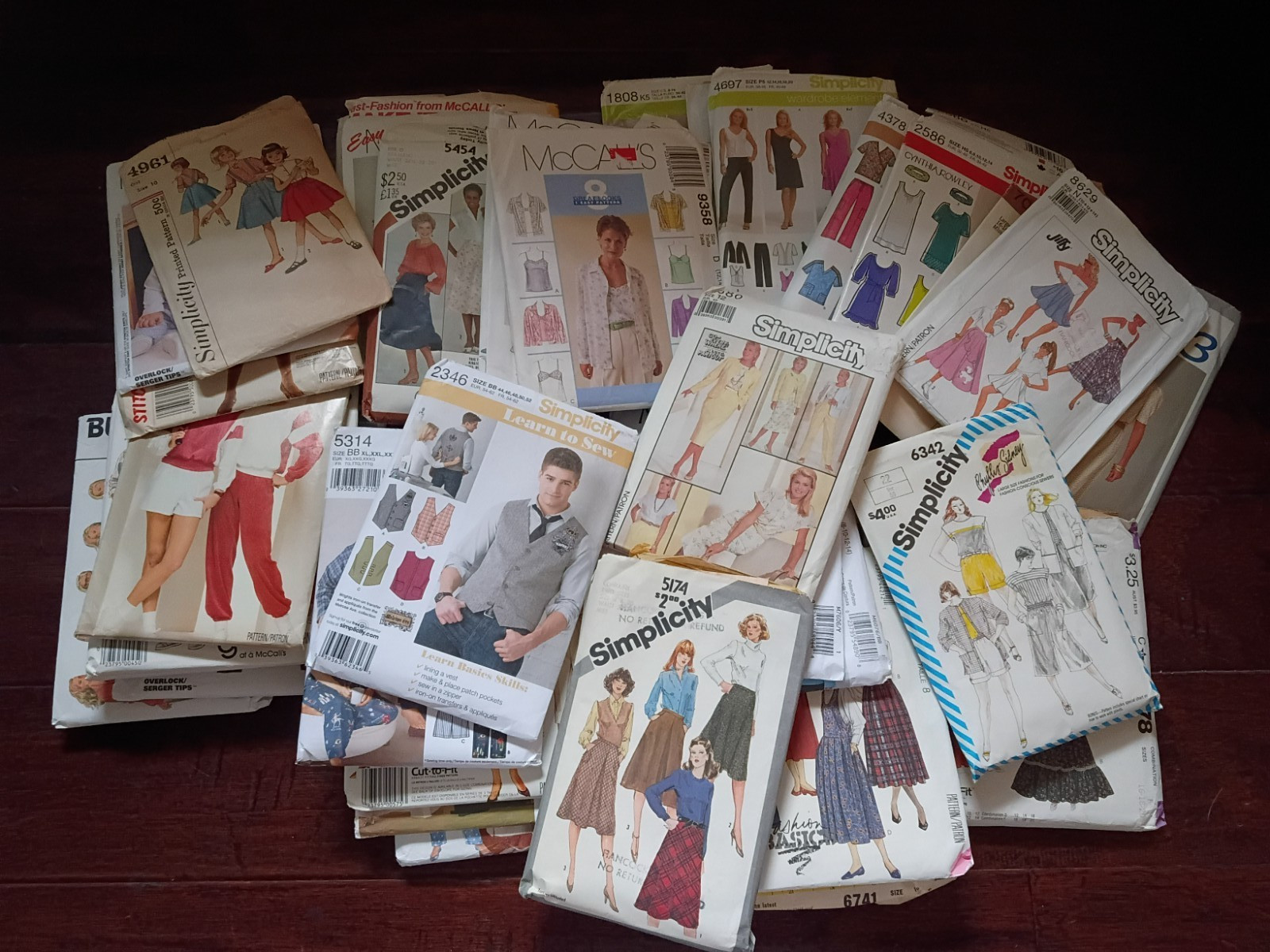 Lot of 38 Cut Patterns Simplicity McCalls Butterick Etc… Some Are Vintage
