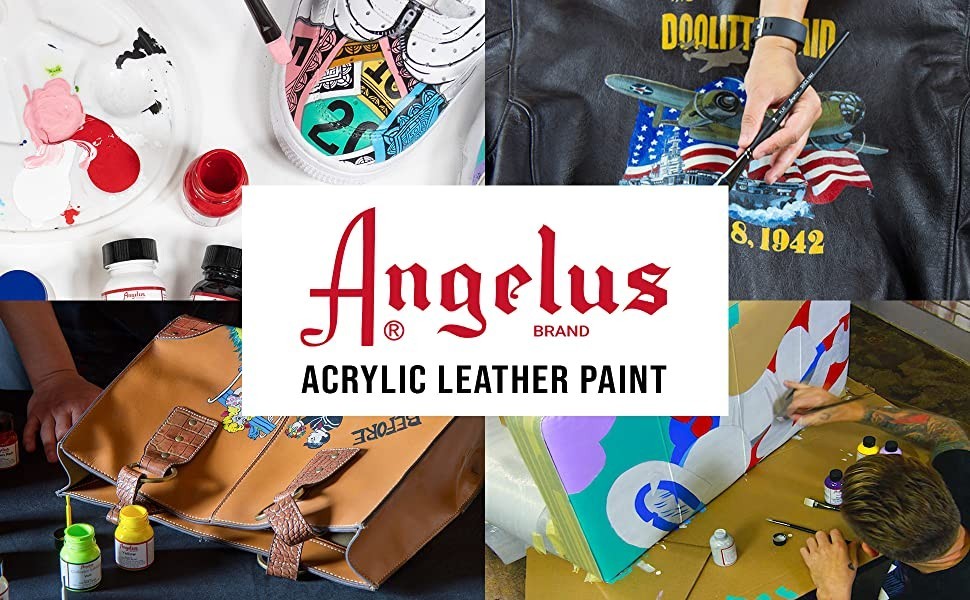 Angelus Acrylic Paints Color Scarlet Red – 1.fl. oz