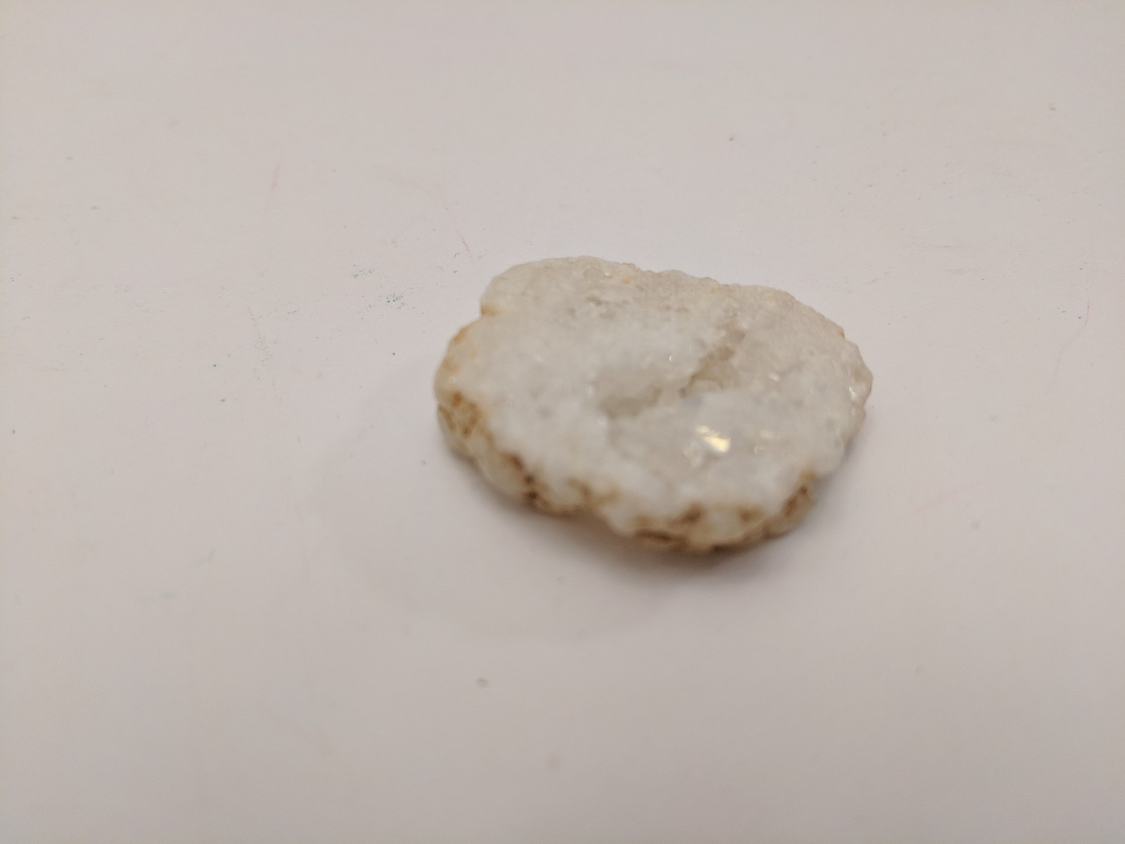 Natural Crystal Agate Druzy Geode Bead, White, About 10x10mm, Hole: 1mm