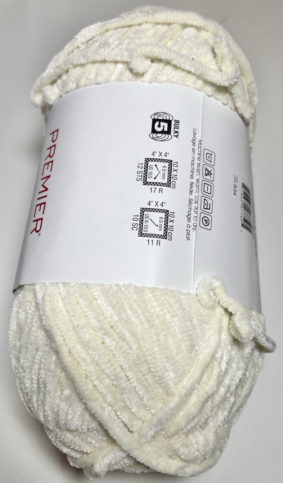 PREMIER YARNS RETRO VELVET 1Pk. CREAM. I Combine Ship. See Details.