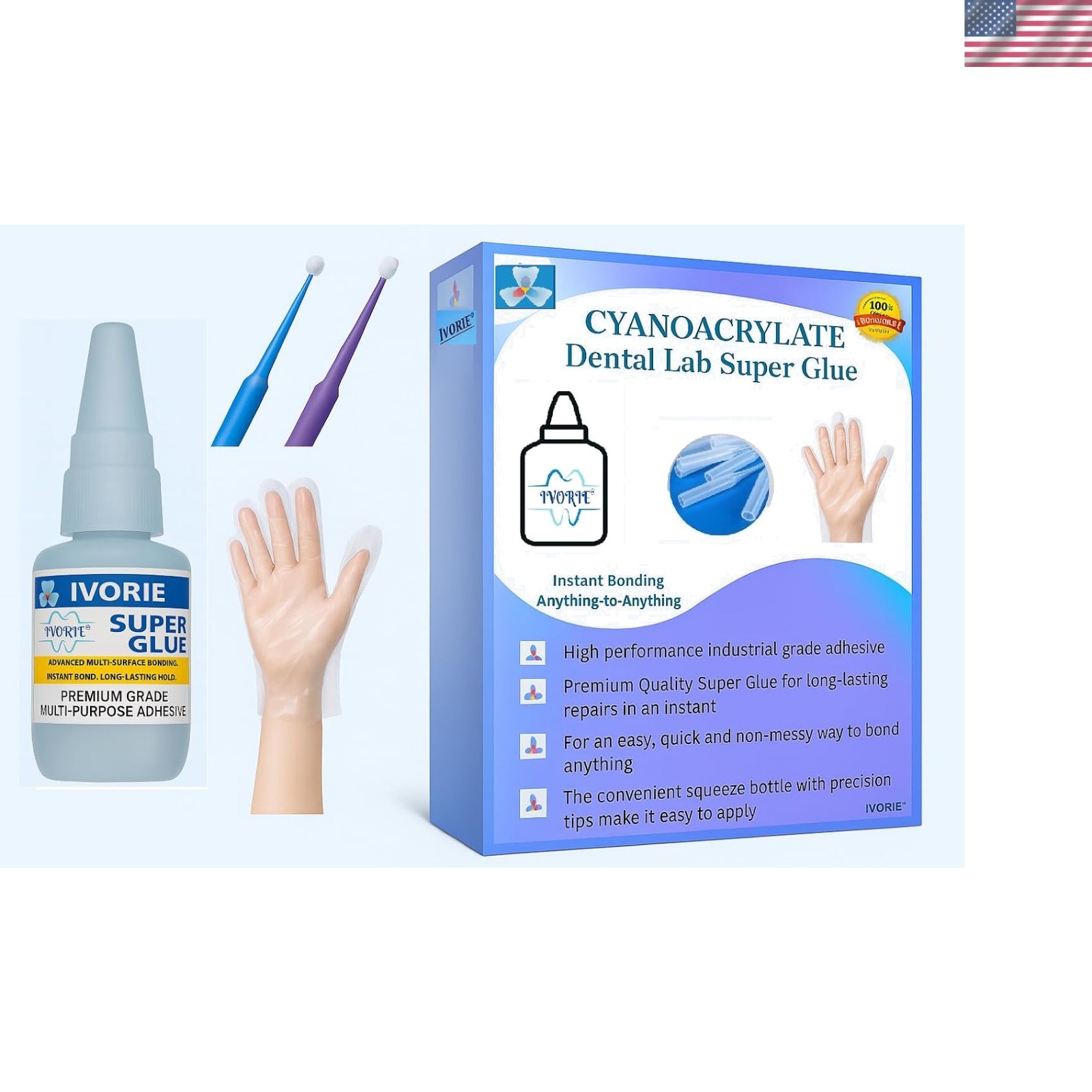 Super Glue Adhesive Instant Bonding Cyanoacrylate Acrylic – Dental Laboratory…