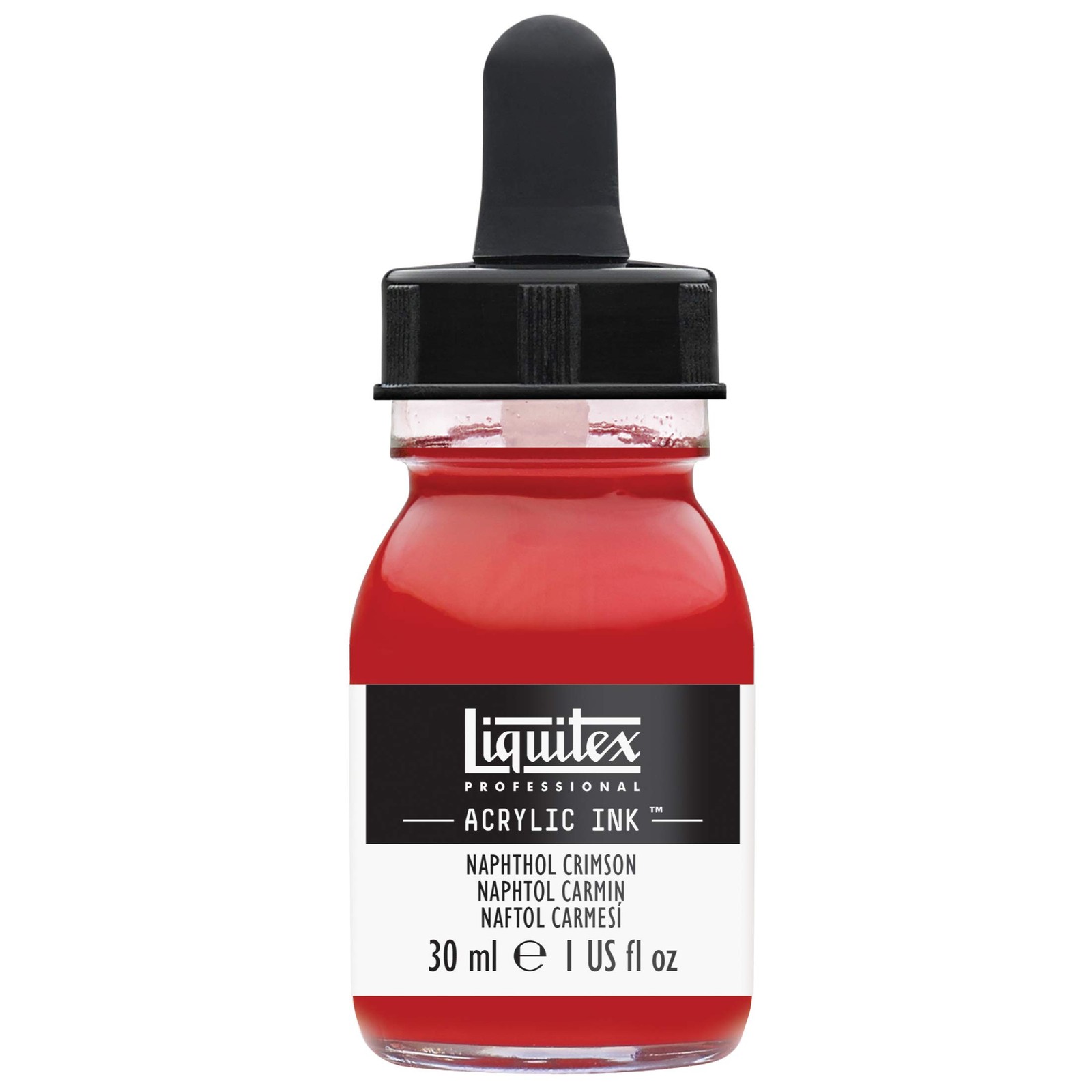 Professional Acrylic Ink 1-oz 30ml Jar Naphthol Crimson