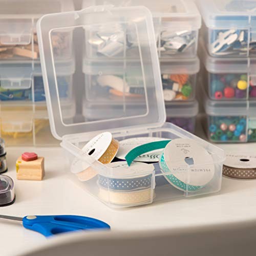 Clear Storage Cases – 18-Pack – Made in USA – Plastic Bead – Small