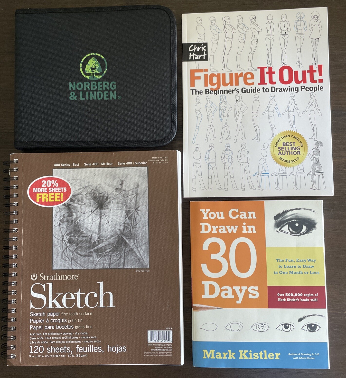Strathmore Sketch Book Drawing People Norbert And Linden Kit Draw In 30 Days Art