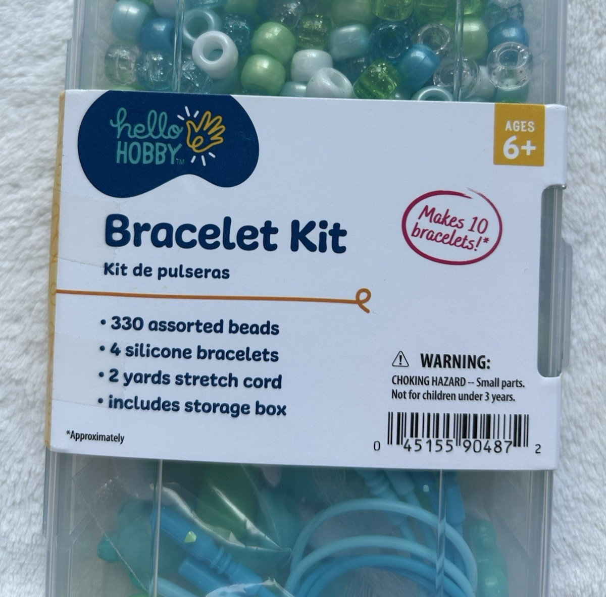 Hello Hobby Sea Life Ocean Bracelet Kit Makes 10 Bracelets Ages 6+ Made in USA