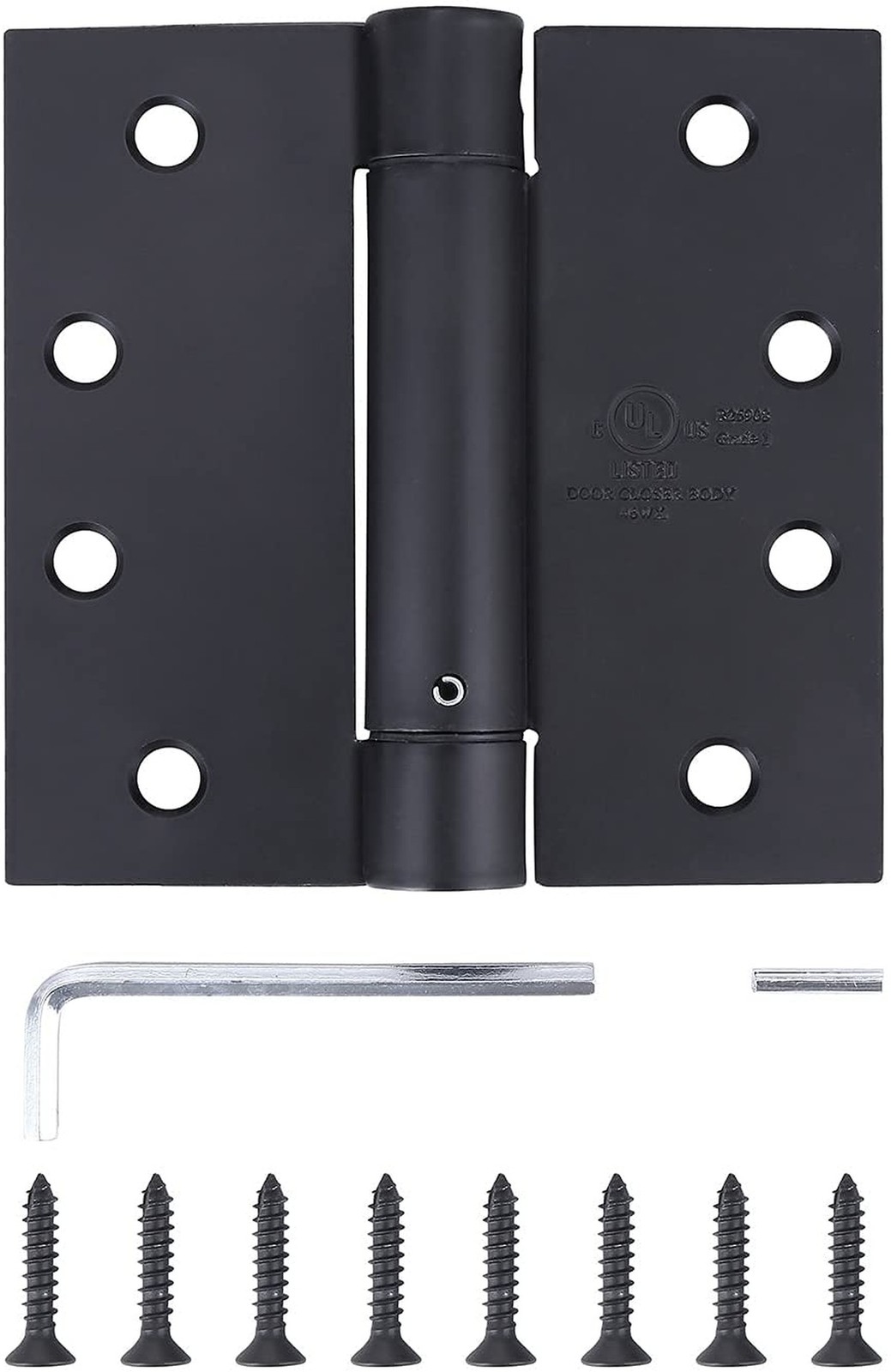 3 Pack – 4″x4″ Residential Black Finish Reversible Self Closing Door Hinges -…