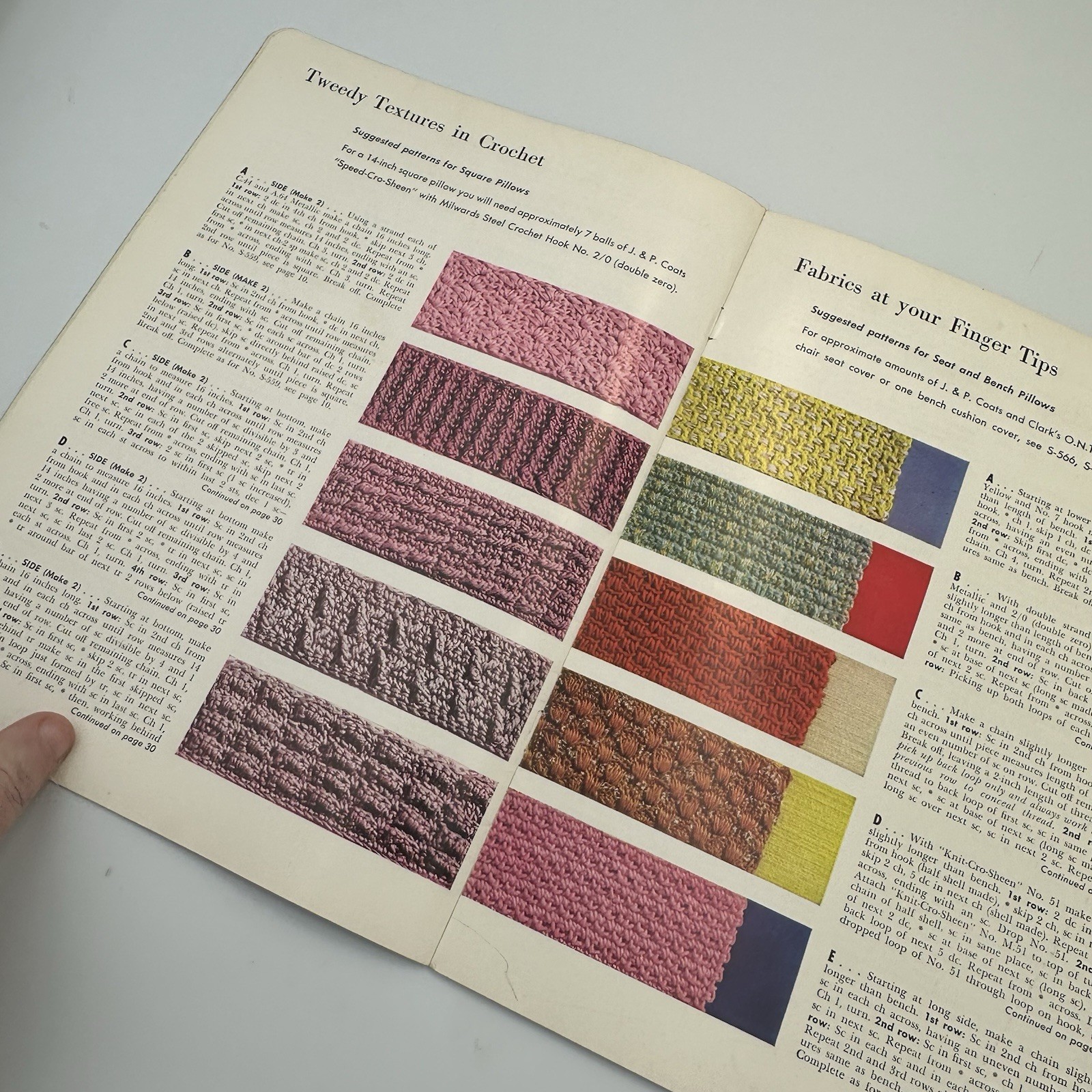 Vintage Contemporary Crochet Pattern Book Circa 1954 For The Home RETRO HOME