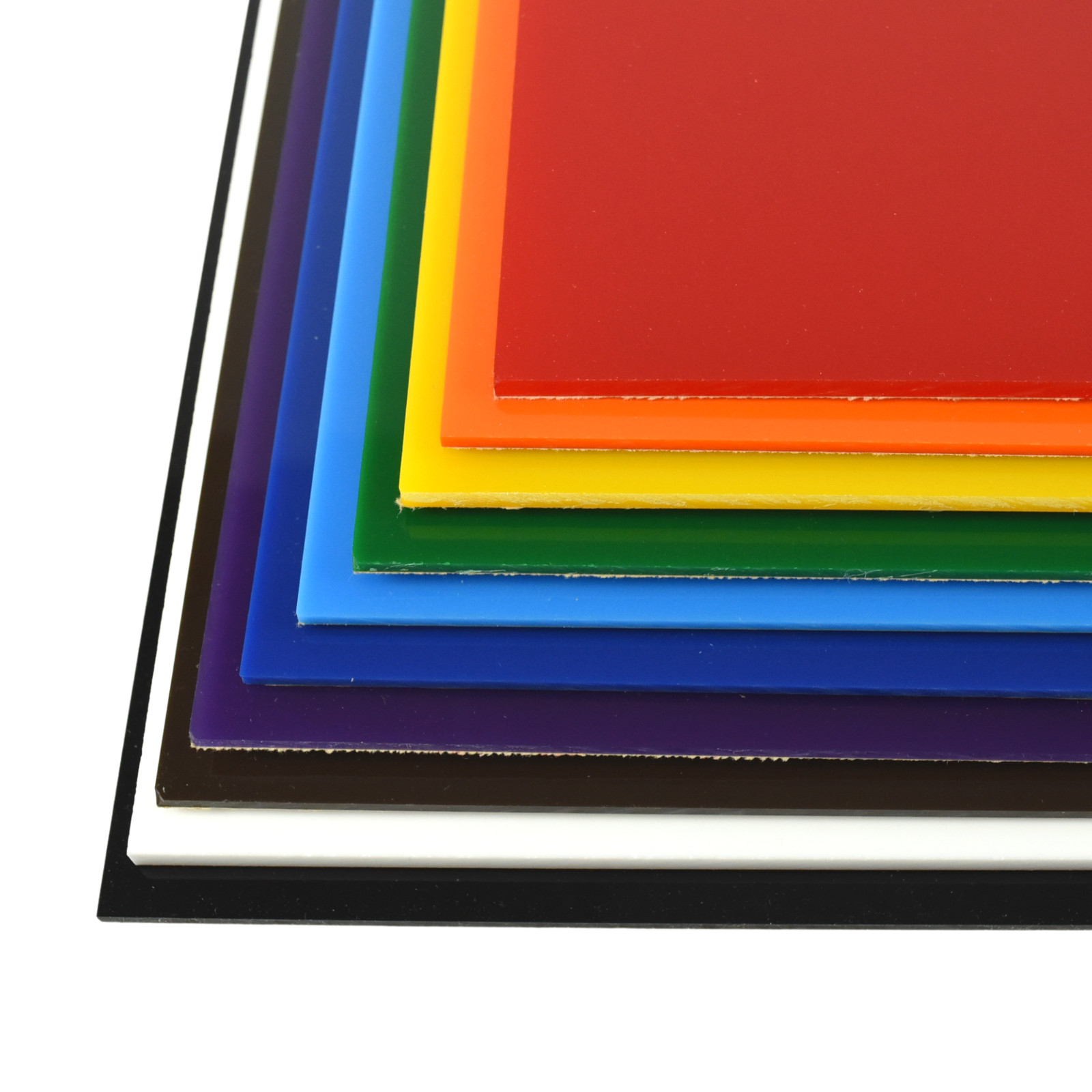 1/4″ Solid Colored Acrylic Plexiglass Plastic Sheet, Choose Size and Color