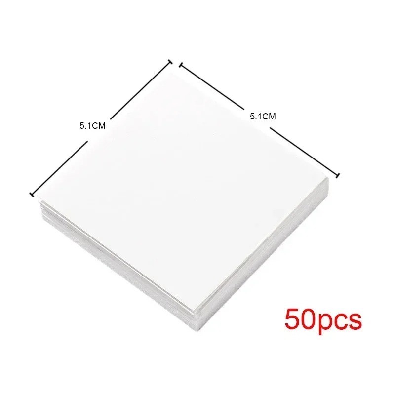 50PCS Disposable Nail Color Mixing Palette Waterproof Glue Paper Sheets