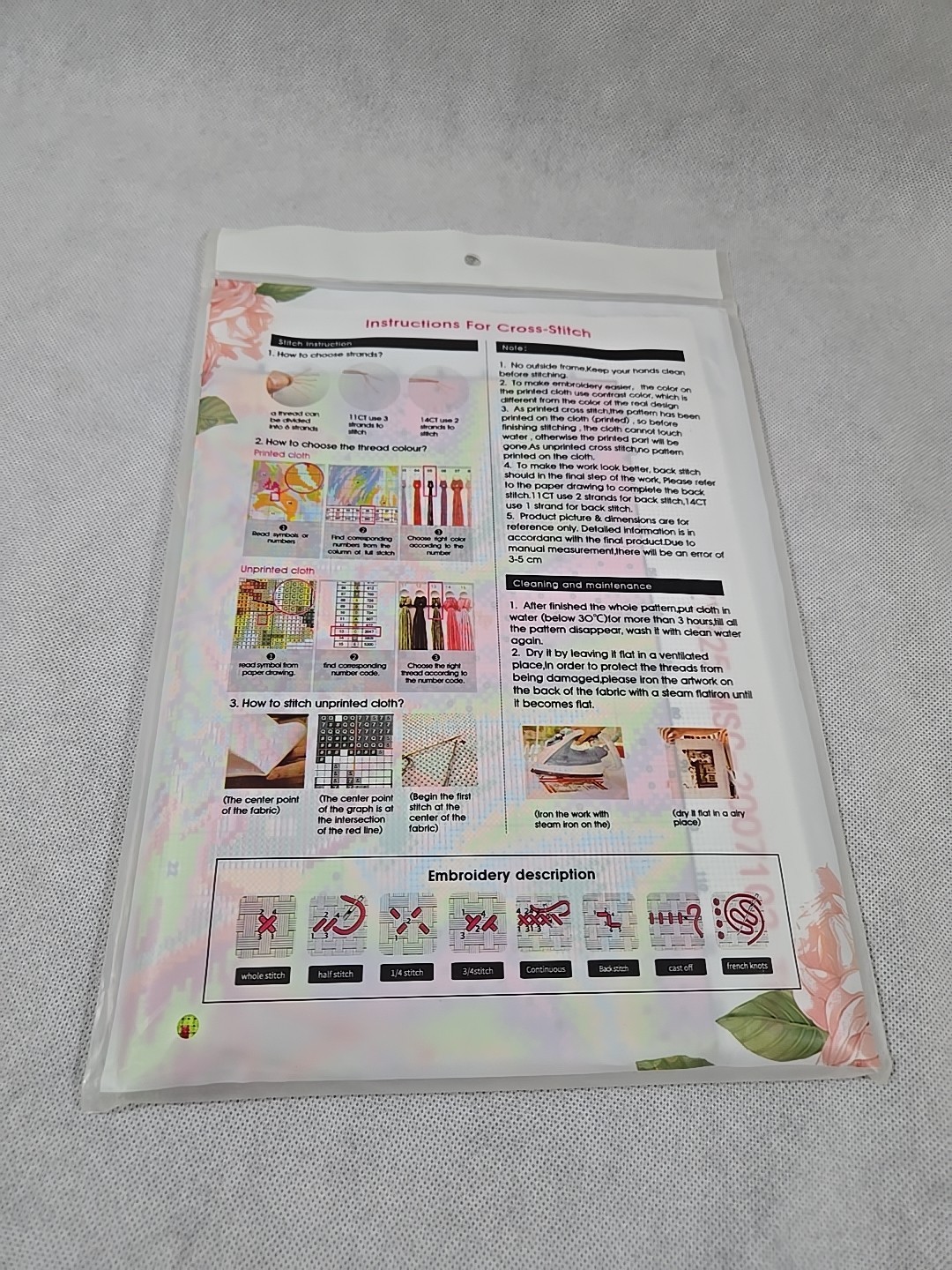Maydear Cross Stitch Kit # ZY325 THE AURORA BOREALIS Pre-printed Fabric