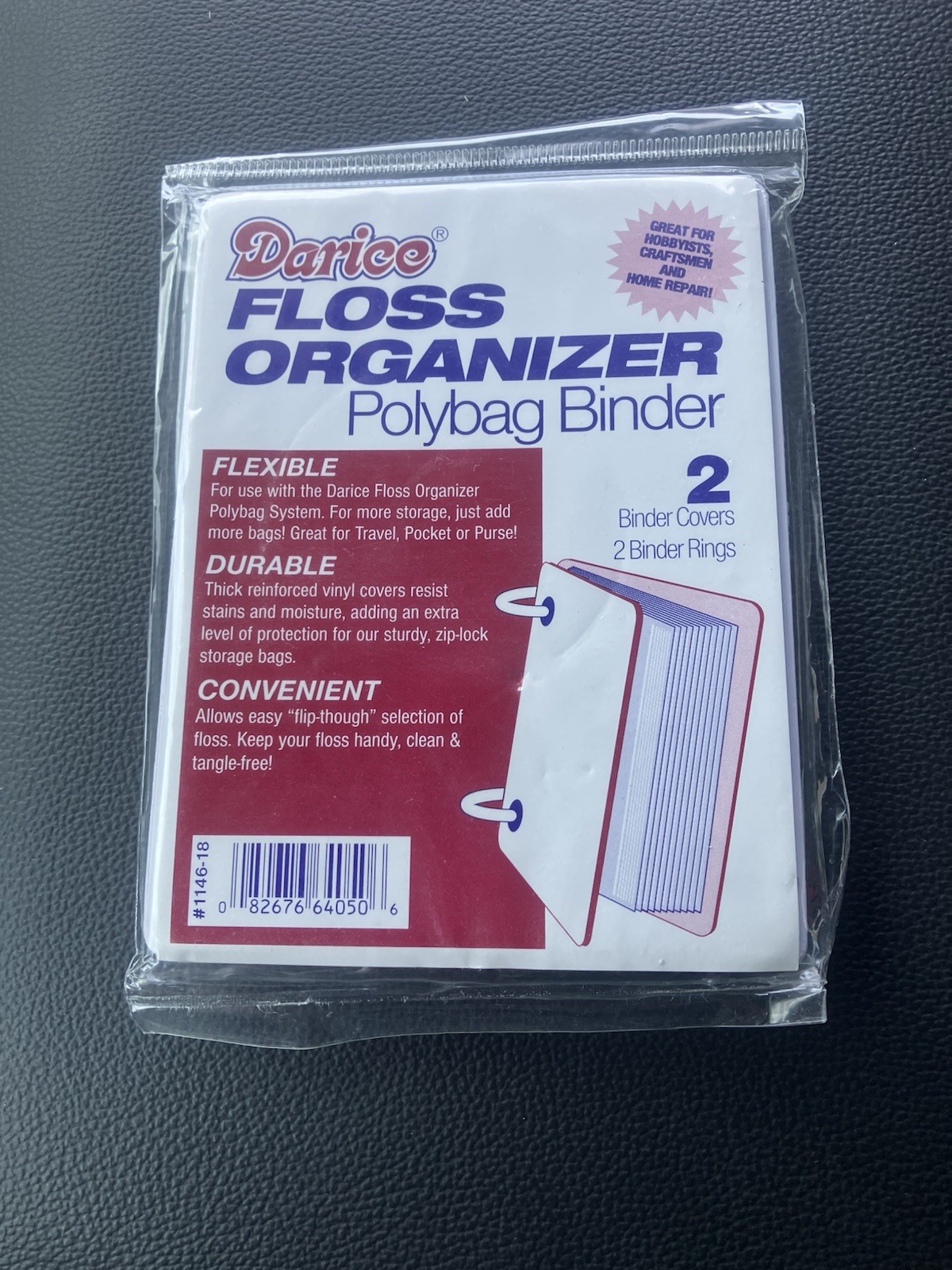 Darice Floss Organizer Polybag Binder