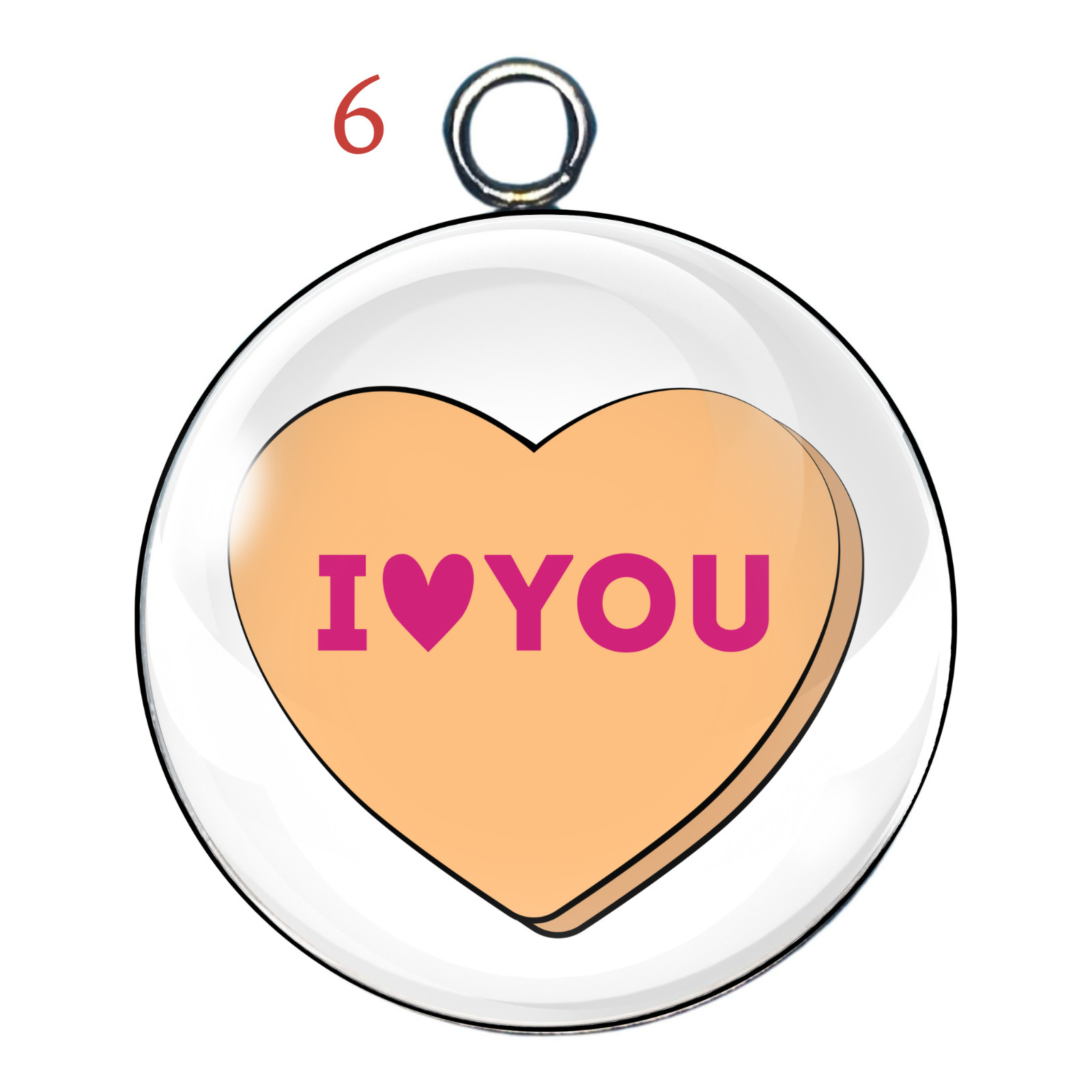 Candy Heart Charms
