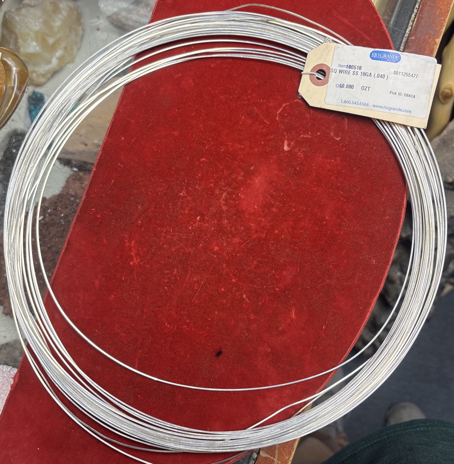 925 Sterling Silver Wire | Square | Dead Soft | 18 Guage | 2 Feet