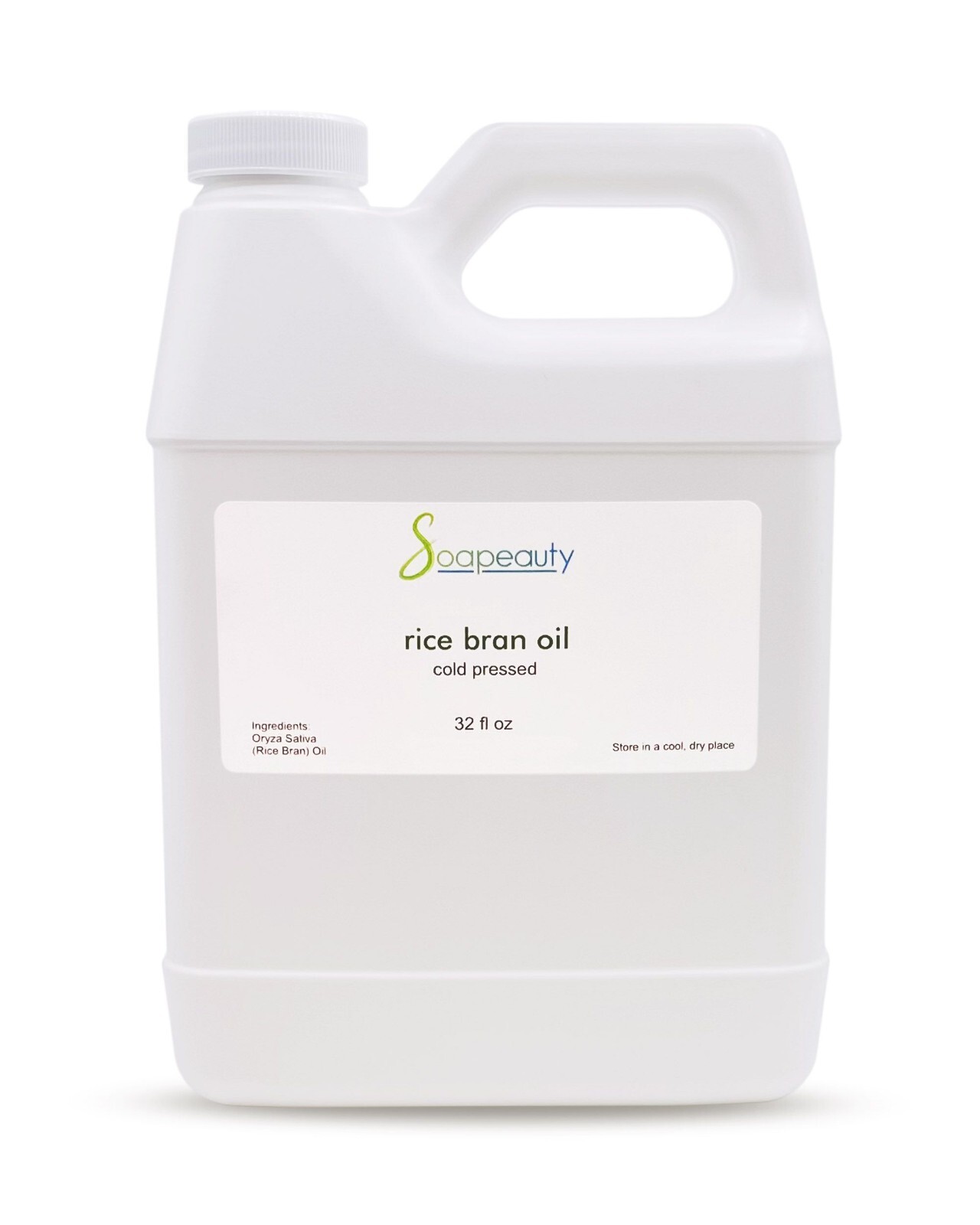 RICE BRAN OIL COLD PRESSED 100% PURE NATURAL 32 OZ