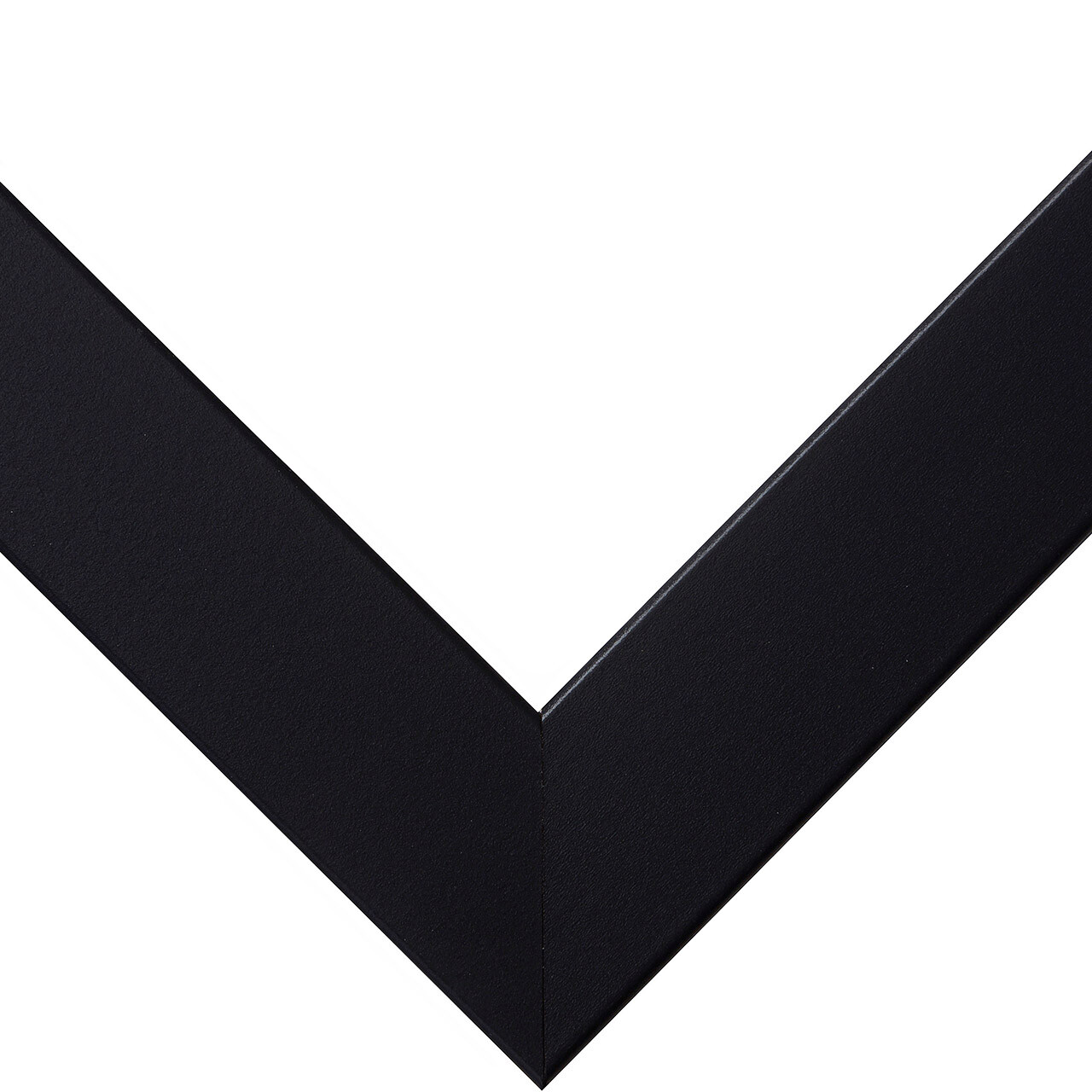 Essentials, 1 Inch Wide Modern Satin Black Picture Frame, Common Sizes, 4-Pack