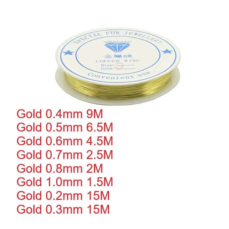 1Roll Solid Spiral Copper Wire Tarnish-Resistant Beading Twist Wire DIY Craft Je