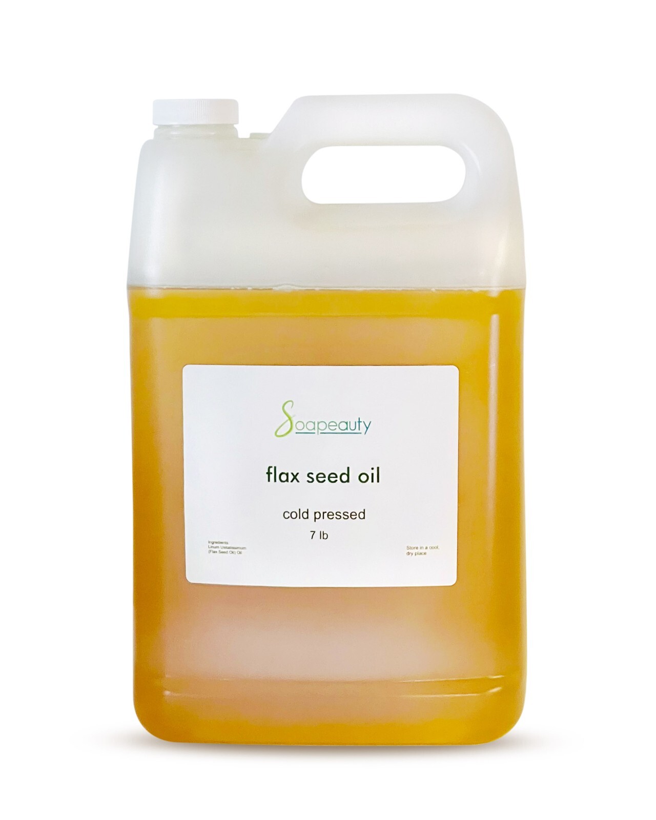 FLAX SEED OIL CARRIER VIRGIN COLD PRESSED NATURAL PURE 7 LBS