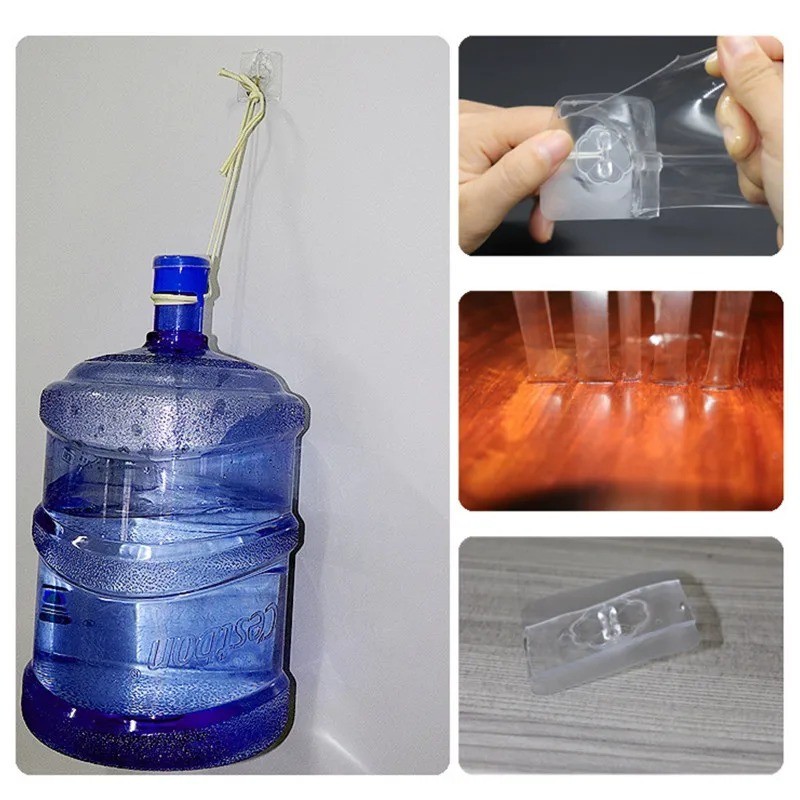 Heavy Duty Double-Sided Nano Tape Reusable Strong Stick Mounting Gel Clear UK