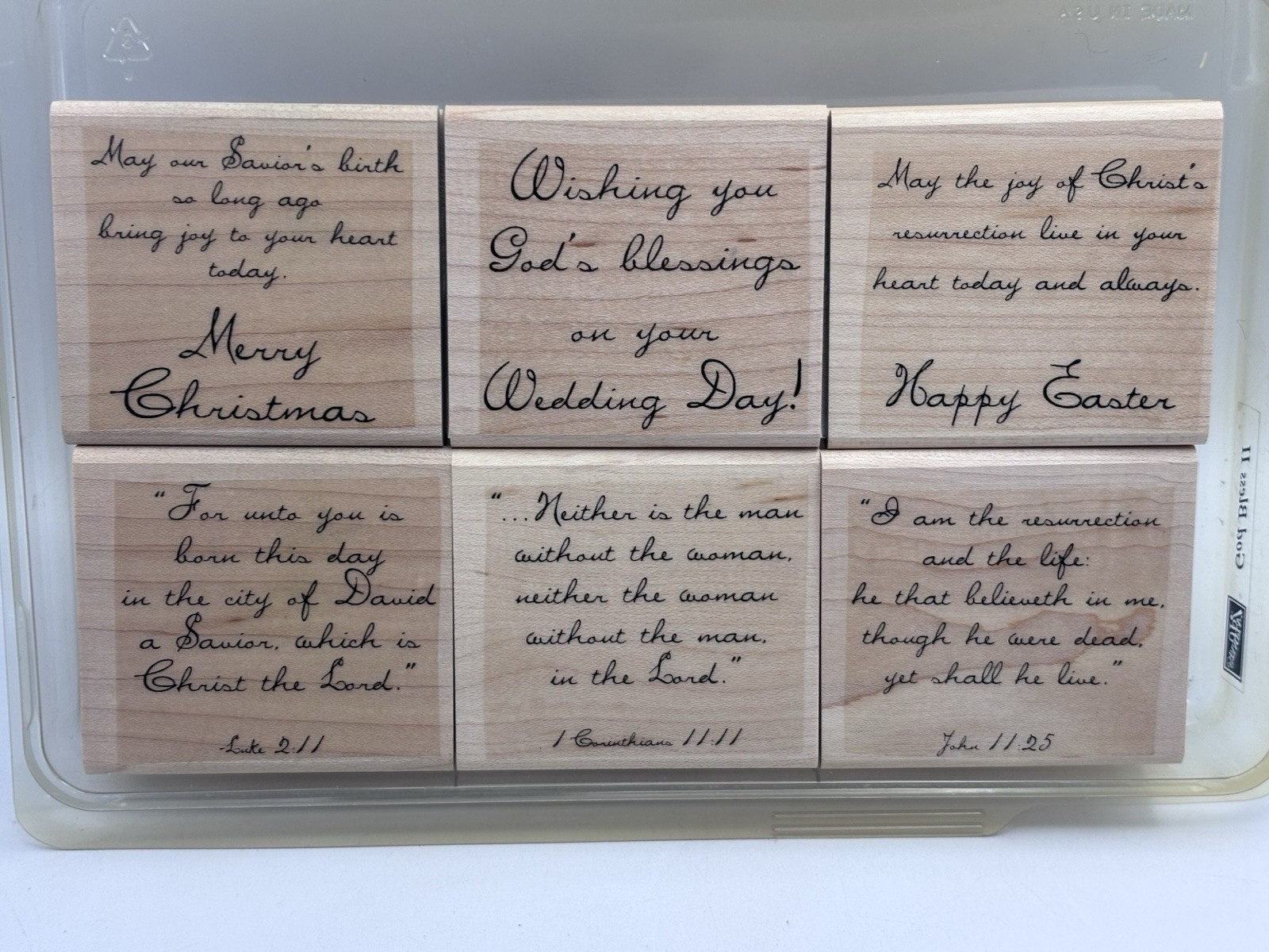 Stampin Up – God’s Blessings II – Rubber Stamp Set Christmas Wedding Easter