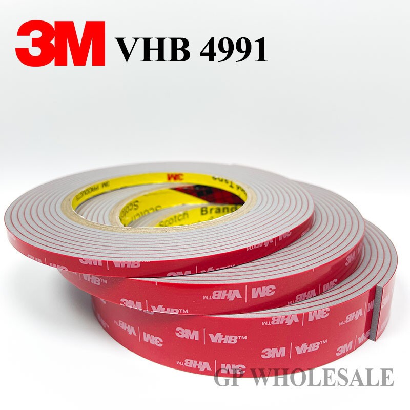 3M VHB 4991 Gray Double-sided Acrylic Foam Tape length 3 Meter * Thickness 2.3mm