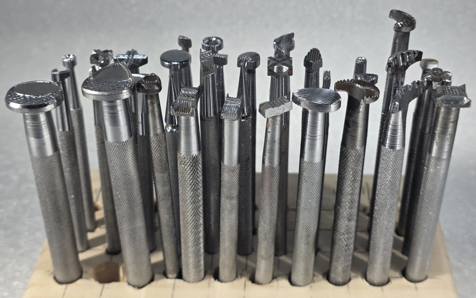 Vintage Craftool Co. Pre-1963 Leather Stamp Tools Lot of 35ea. No Letter Nice!