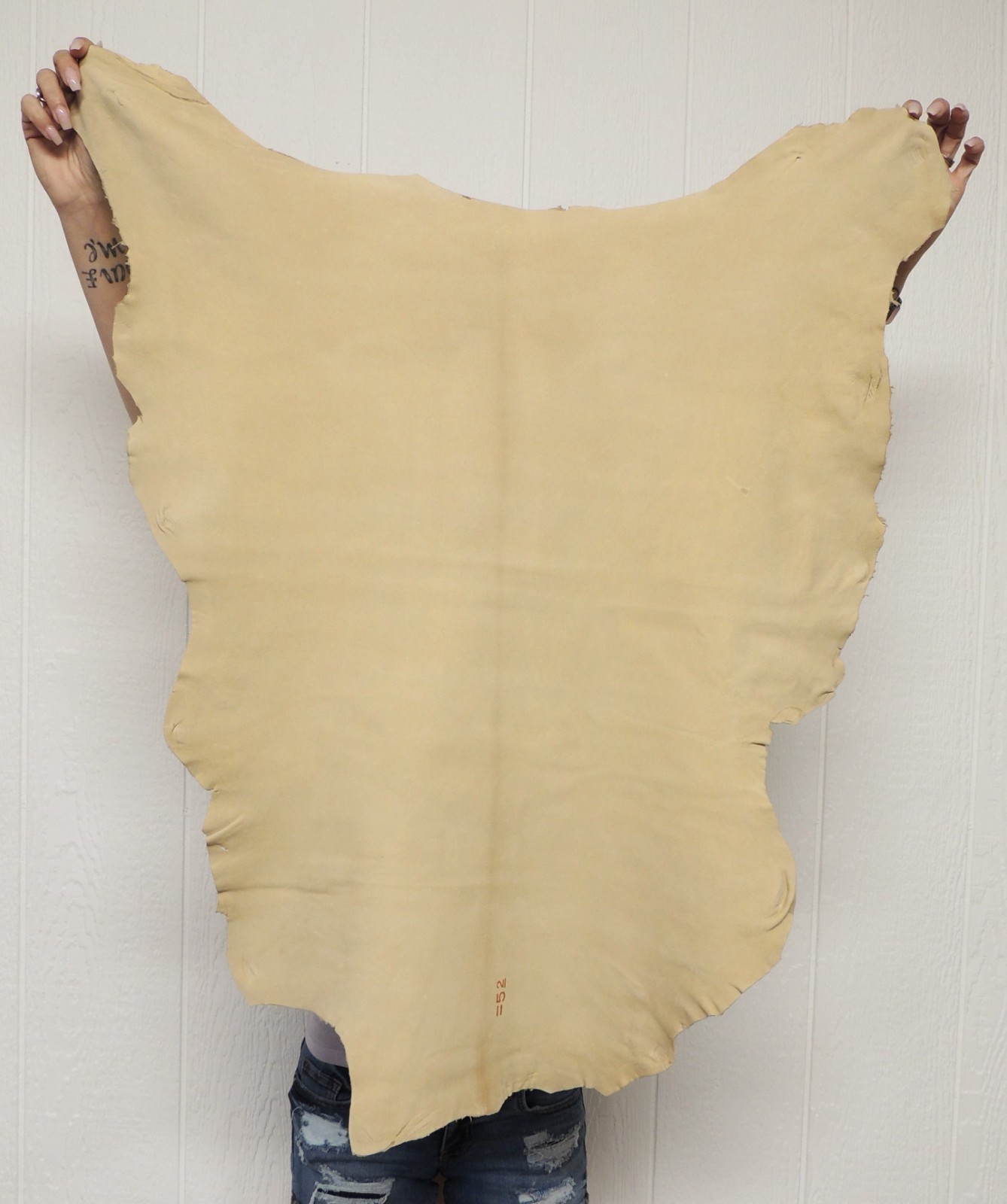BRAINTAN BUCKSKIN Leather Hide for Native Crafts Taxidermy SCA LARP Skin Pelt