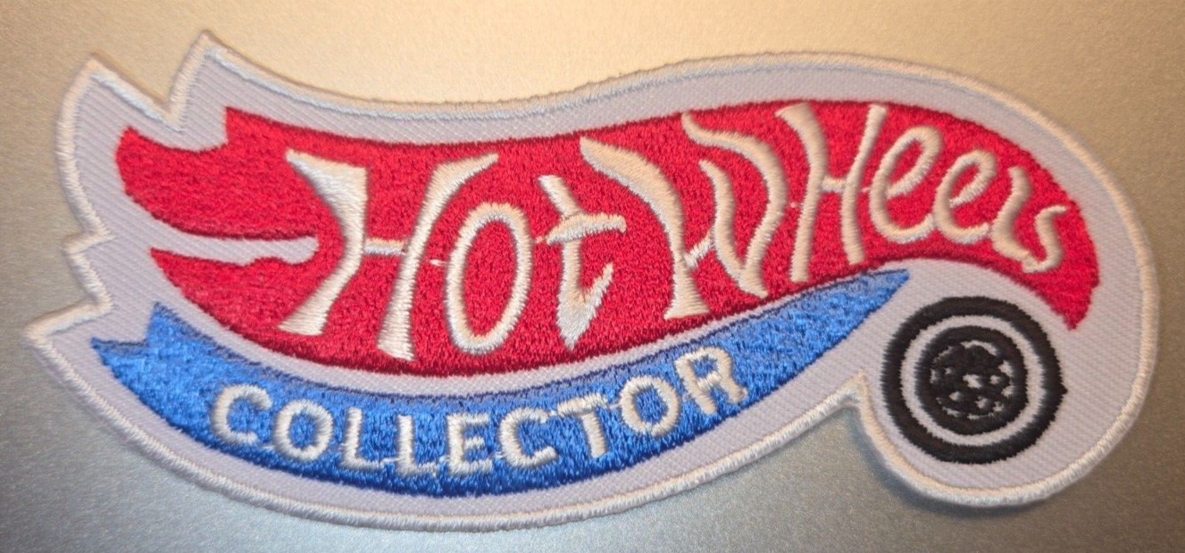 HOT WHEELS COLLECTOR IRON ON PATCH 4″ X 1.5″ FAST FREE SHIPPING W/ TRACKING