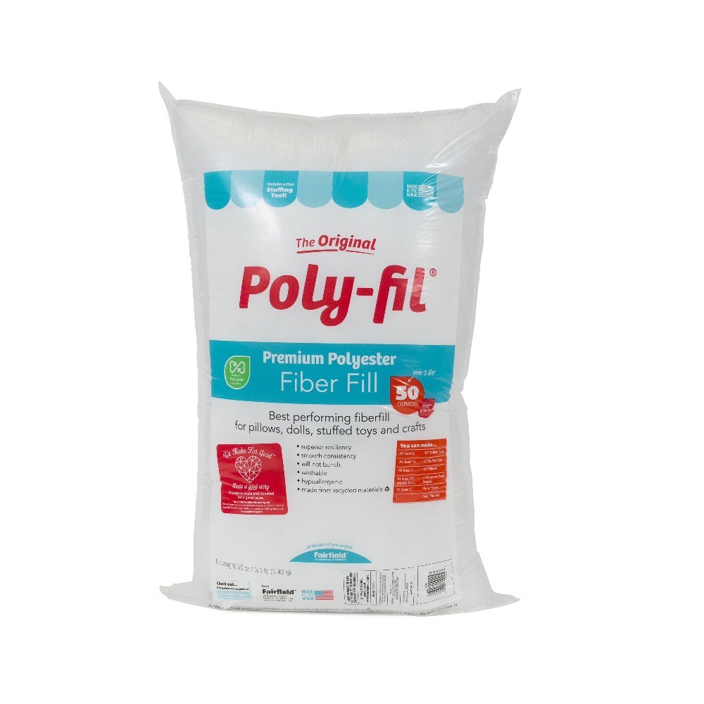 Fil Polyester Fiberfill Stuffing, 50oz Bag, by Fairfield