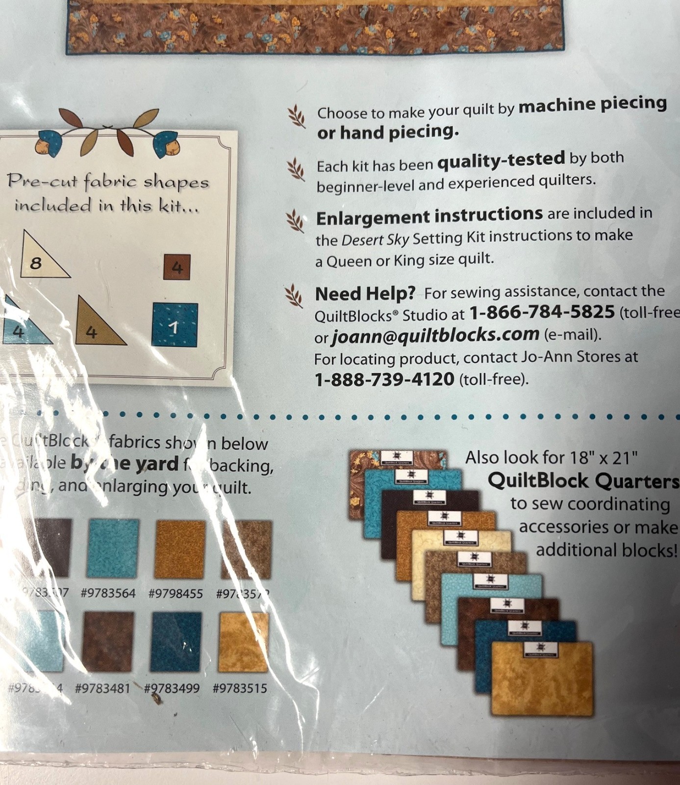 Desert Sky Quilt Block of Month Indiana Puzzle #1