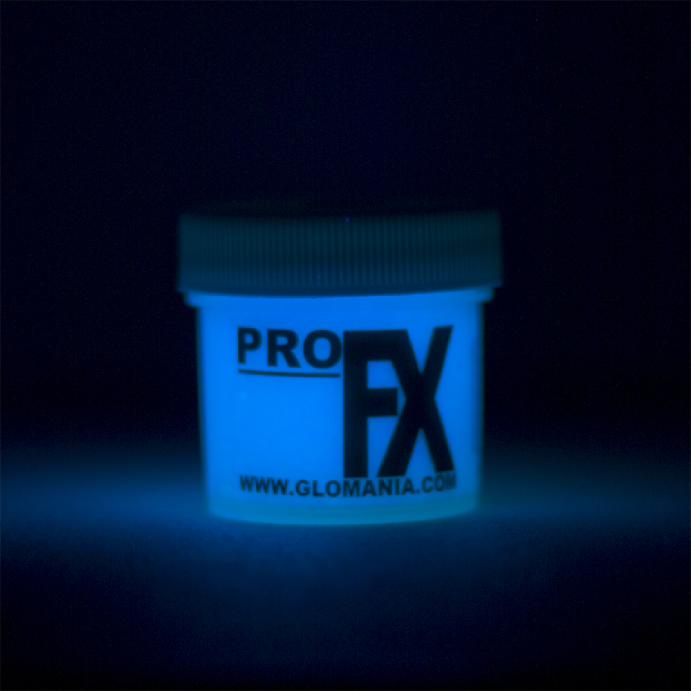 GREEN, BLUE, AQUA, LILAC, Glow in the dark paint 4 x 1/2 oz pots