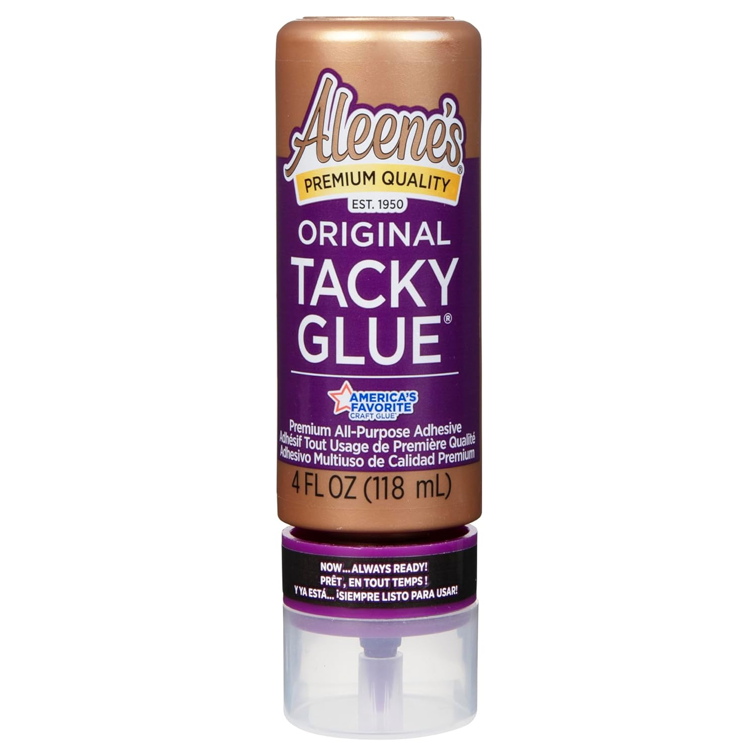 Aleene’S Orignial Tacky Glue for Crafts in Always Ready Bottle, Nontoxic, Dries