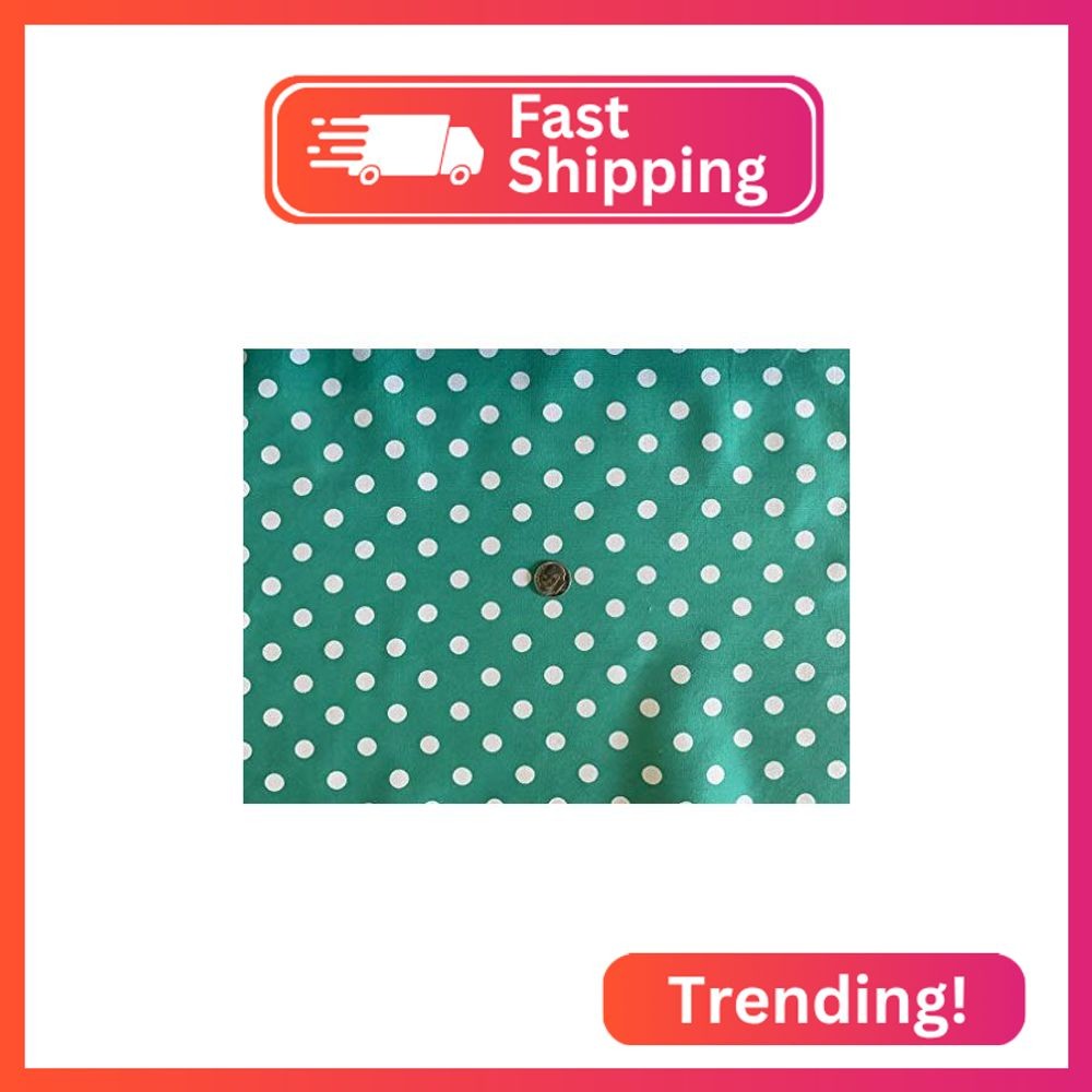 Valentina Textile inc Small Polka Dot Poly Cotton Multi-Colors 60″ Wide Polyeste