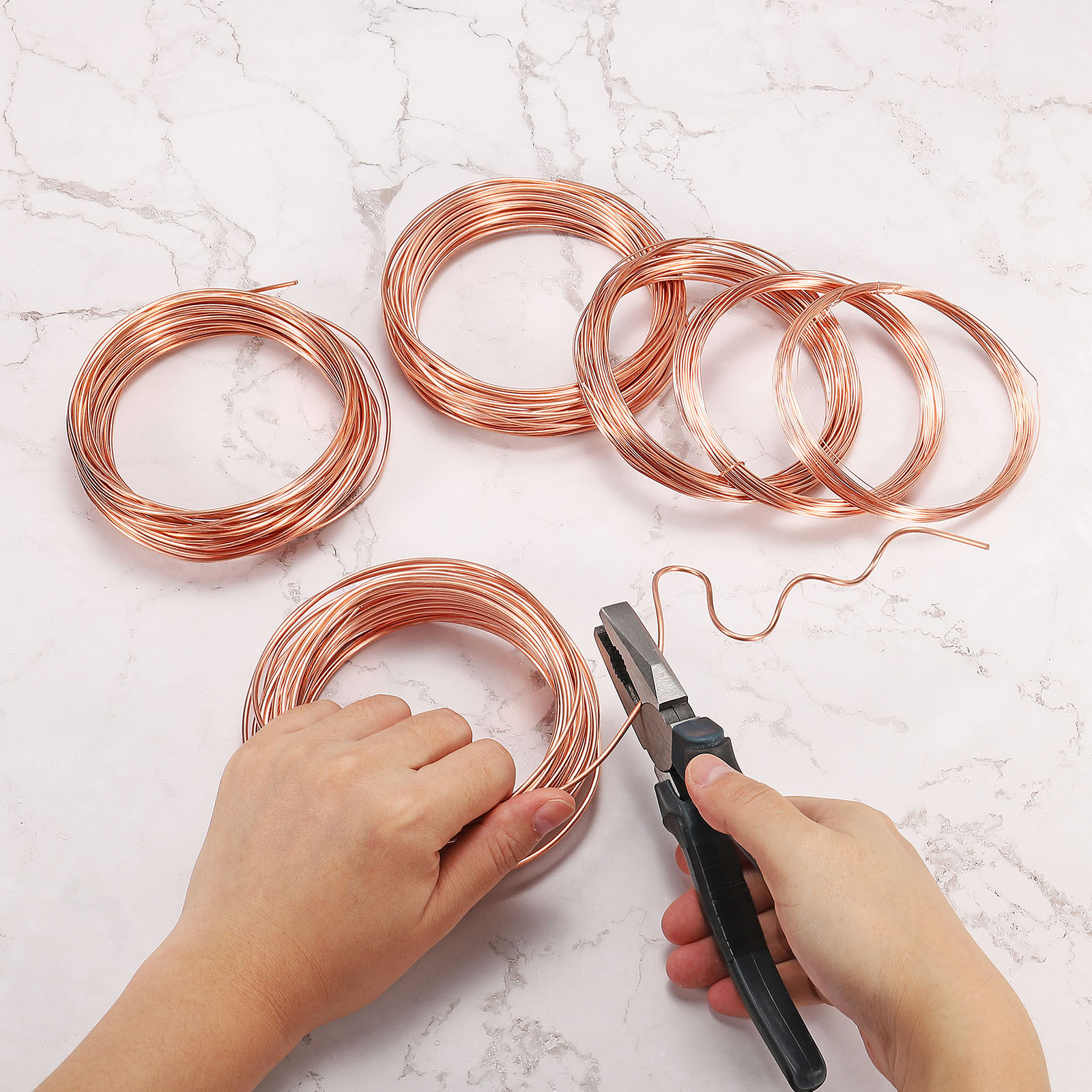 16.4Ft Solid Bare Copper Wire 25 Gauge 99.9% Pure Copper Wire Soft Beading Wire
