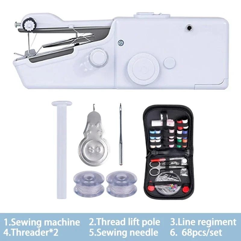 Portable Handheld Mini Sewing Machine Electric Cordless Stitch Tool Home DIY Cra